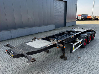 Konteinerveduk/ Tõstukiga poolhaagis Burg 20FT/3-axles, SAF INTRADISC, ADR (EXII, EXII, FL, AT), 2x LIFTAXLE, NL-Chassis, APK/ADR:06/2025: pilt 2