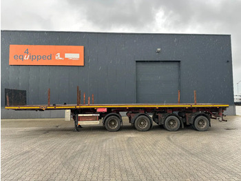 Platvorm/ Madelpoolhaagis Nooteboom OVB-65-04, 65TKG extendable (2x 770cm) trailer, 4x hydraulic steeringaxles, Belgium- trailer: pilt 4