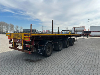 Platvorm/ Madelpoolhaagis Nooteboom OVB-65-04, 65TKG extendable (2x 770cm) trailer, 4x hydraulic steeringaxles, Belgium- trailer: pilt 5