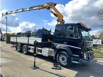 Madelveok/ Platvormveok, Kraanaga veoauto Volvo FMX 370 6x2 PRITSCHE 6M35 + KRAN EFFER 215/6S -*127.000km* - LIFT AXLE - DOUBLE WHEELS - I SHIFT - EURO 6 - BE PAPERS: pilt 2