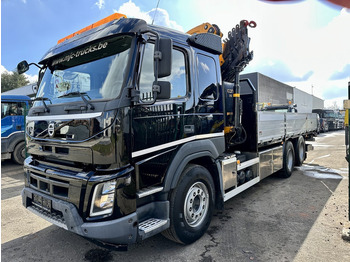 Madelveok/ Platvormveok, Kraanaga veoauto Volvo FMX 370 6x2 PRITSCHE 6M35 + KRAN EFFER 215/6S -*127.000km* - LIFT AXLE - DOUBLE WHEELS - I SHIFT - EURO 6 - BE PAPERS: pilt 4