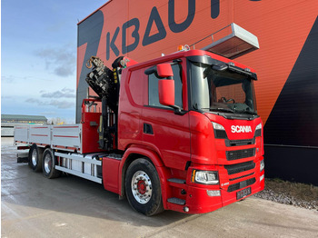 Madelveok/ Platvormveok, Kraanaga veoauto Scania G 450 6x2 PK26002 / BOX L=6426 mm: pilt 5