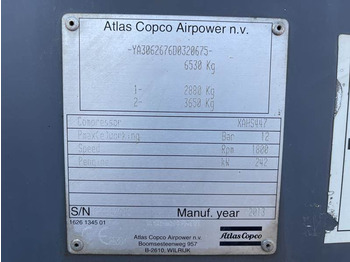 Õhukompressor Atlas-Copco XAHS 447 CD - N: pilt 2