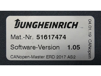 Mootori juhtimisseade - Materjali käitlemise seade Jungheinrich 51226801 | Rij/hef/stuur regeling  drive/lift/steering controller A Rij/hef/stuur regeling  drive/lift/steering controller AS2412 i S index C  Sw 1,05 51617474 sn. S1AX10017468 from ERD220 year 2019: pilt 3