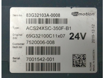 Mootori juhtimisseade - Materjali käitlemise seade Toyota/BT 7520006-008 | Controller 83G32103A-0008 ACS24XSC-350F-B1 sn. 7001542-0 Controller 83G32103A-0008 ACS24XSC-350F-B1 sn. 7001542-001 from OSE100 year 2020: pilt 2