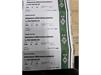 Muu seadmestik 6x Ticket Borussia Mönchengladbach Mainz 05 Eintrittskarten Fussball Borussiapark 7.3.25: pilt 2