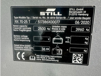 Gaasitõstuk Still RX70-25 T 2.5 ton Duplex Sideshift LPG Heftruck 2020: pilt 5