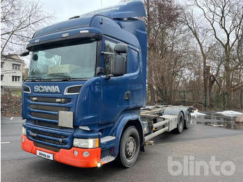 Konteinerveduk/ Tõstukiga veoauto SCANIA R 520