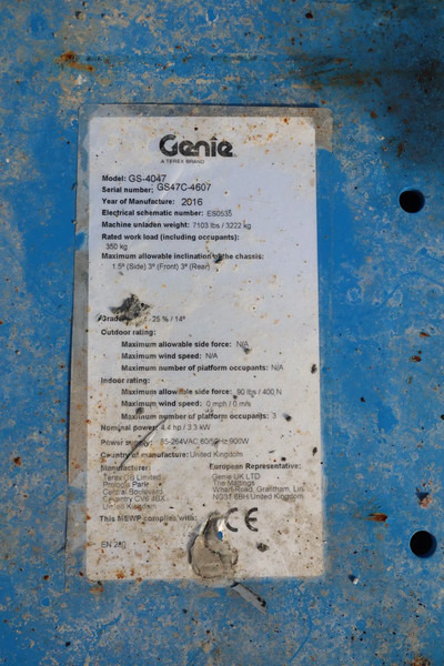 Genie GS-4047 | 14 METER | 350 KG liising Genie GS-4047 | 14 METER | 350 KG: pilt 15