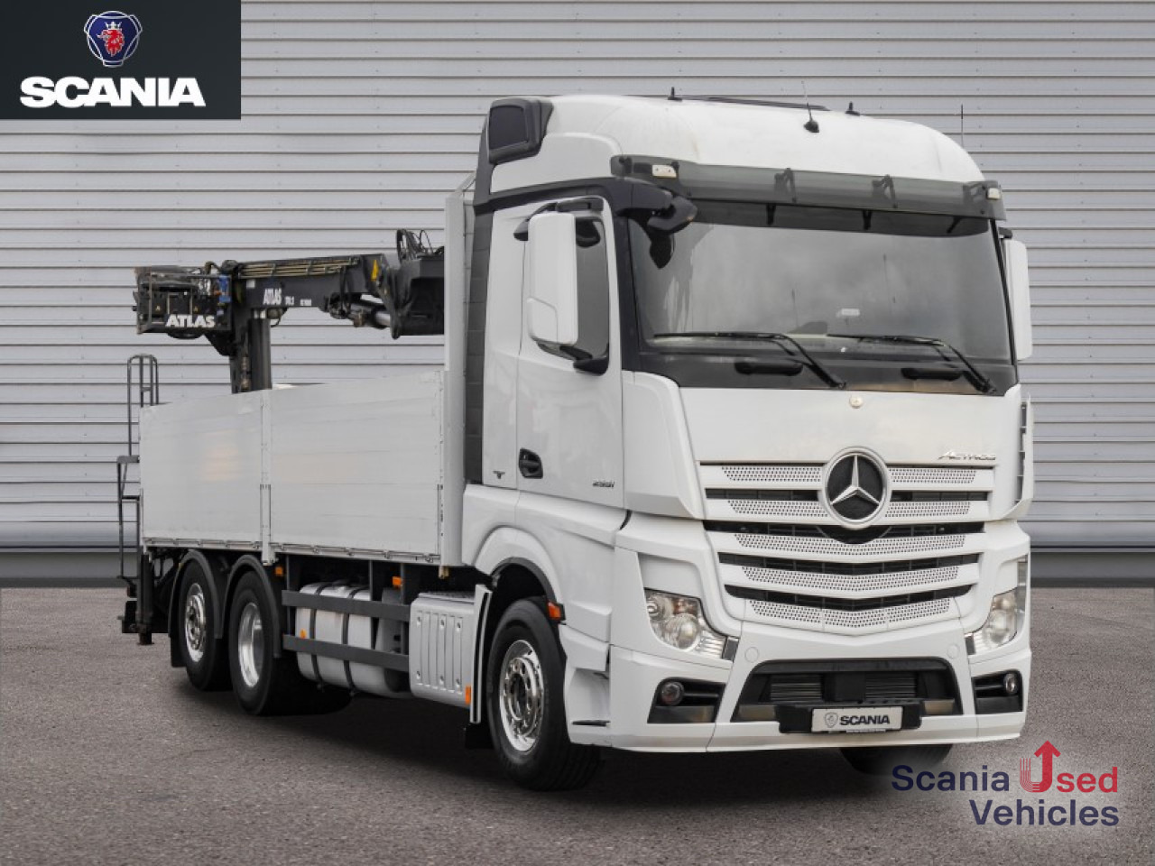 Madelveok/ Platvormveok MERCEDES-BENZ Actros 2551 L - Pritsche / ATLAS 170.2 -: pilt 8