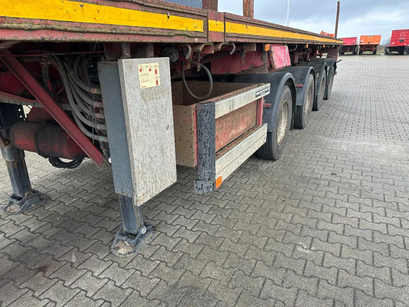 Platvorm/ Madelpoolhaagis Nooteboom OVB-65-04, 65TKG extendable (2x 770cm) trailer, 4x hydraulic steeringaxles, Belgium- trailer: pilt 16