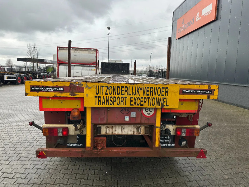 Platvorm/ Madelpoolhaagis Nooteboom OVB-65-04, 65TKG extendable (2x 770cm) trailer, 4x hydraulic steeringaxles, Belgium- trailer: pilt 8