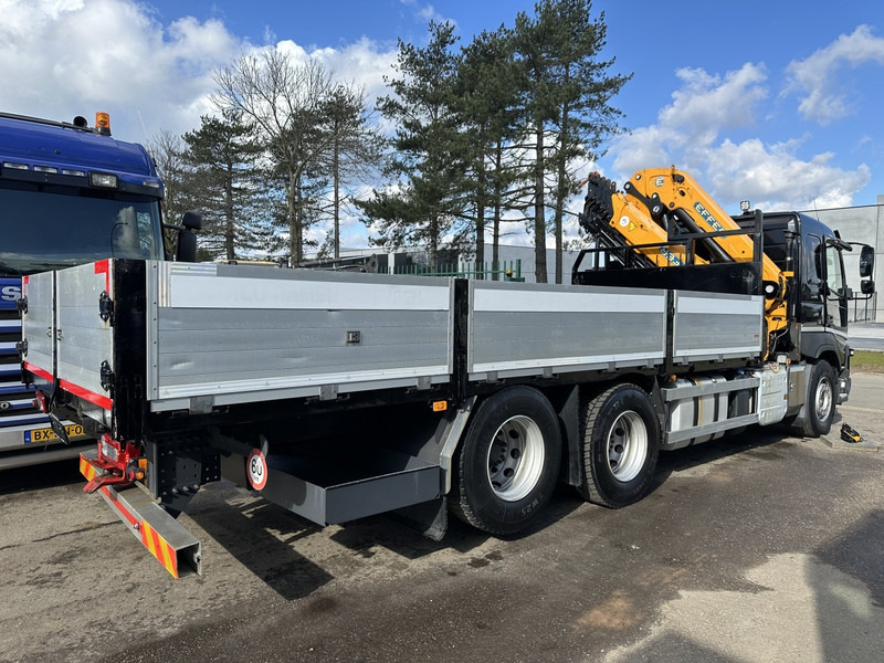 Madelveok/ Platvormveok, Kraanaga veoauto Volvo FMX 370 6x2 PRITSCHE 6M35 + KRAN EFFER 215/6S -*127.000km* - LIFT AXLE - DOUBLE WHEELS - I SHIFT - EURO 6 - BE PAPERS: pilt 6