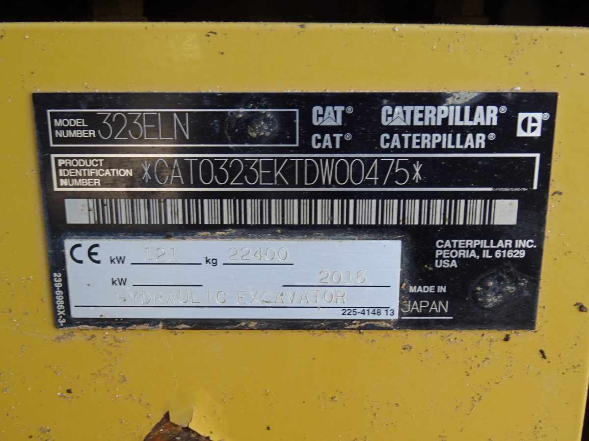 Lintekskavaator CATERPILLAR 323E LN: pilt 10