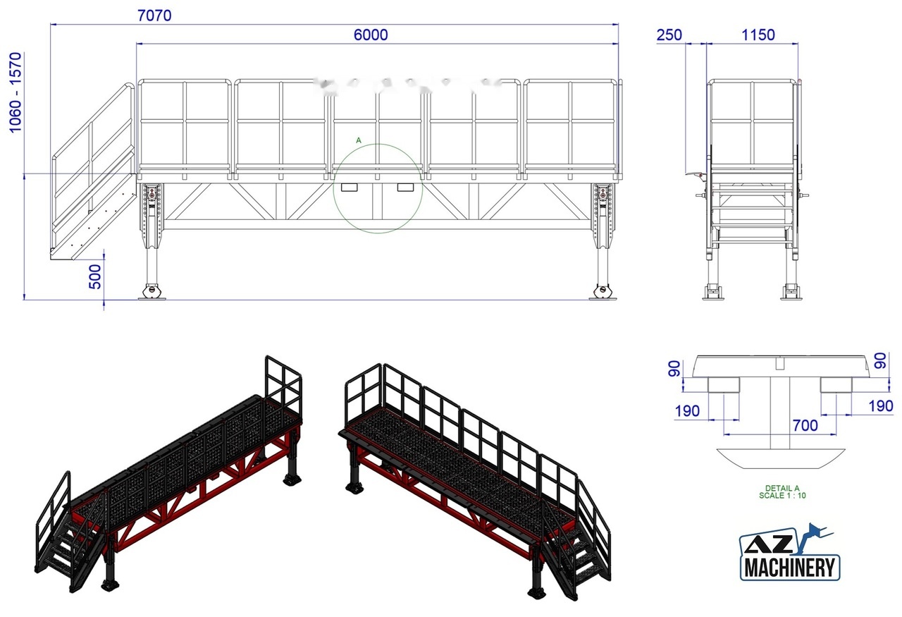 Uus Laadimisramp AZ RAMP DISPATCH M-L-7070 loading ramp: pilt 11