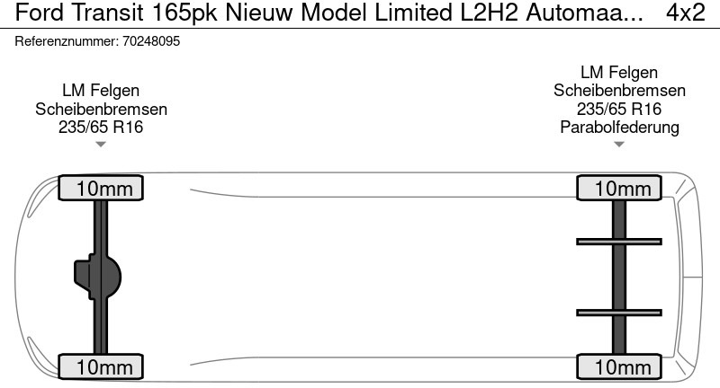 Uus Kaubik Ford Transit 165pk Nieuw Model Limited L2H2 Automaat CarPlay Xenon Camera 10m3 Airco Cruise control: pilt 19