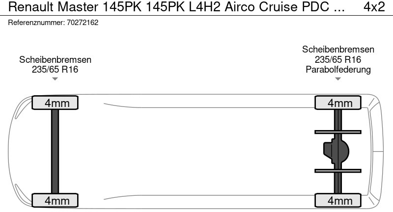 Kaubik Renault Master 145PK 145PK L4H2 Airco Cruise PDC Extra Lang 13m3 Airco Cruise control: pilt 20