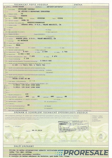 Tent veoauto AGADOS DONA 58 valník s plachtou - prodejné jen s vozidlem RENAULT - R0457 - cena je za celou soupravu: pilt 10