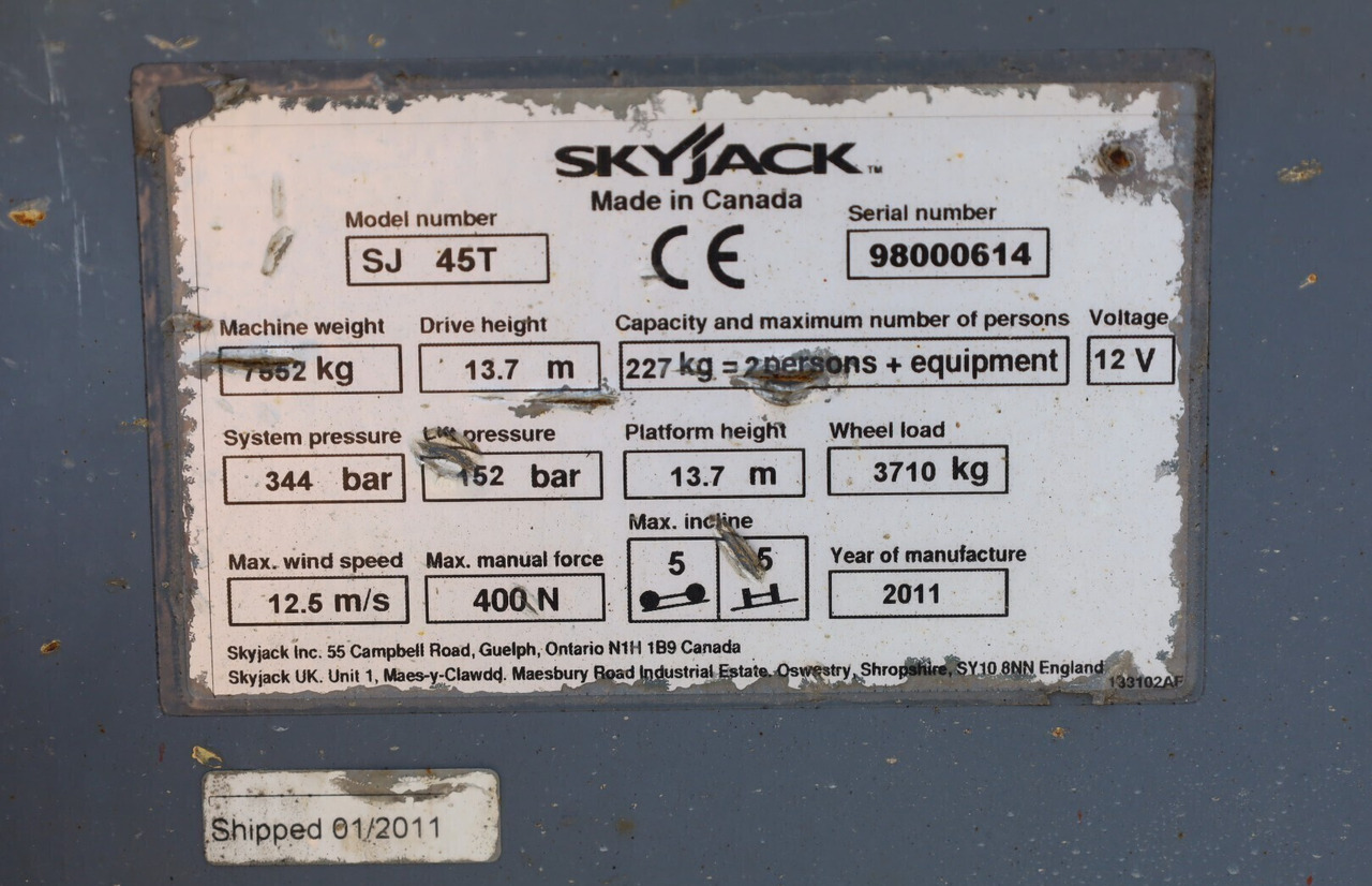 Teleskooppoom Skyjack SJ 45T: pilt 20