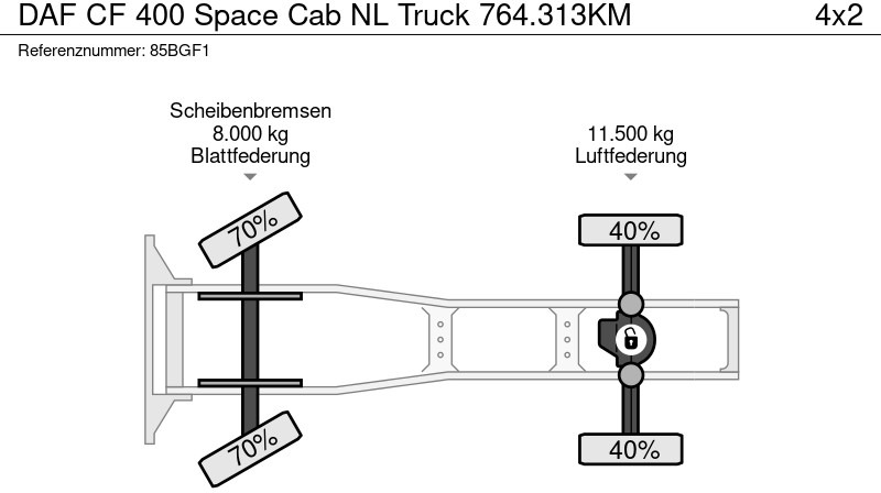 Sadulveok DAF CF 400 Space Cab NL Truck 764.313KM: pilt 18