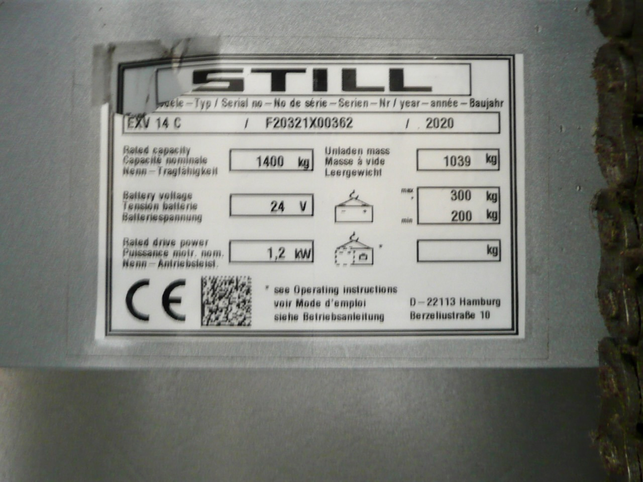 Virnastaja Still EXV 14 C Li-Ion: pilt 8