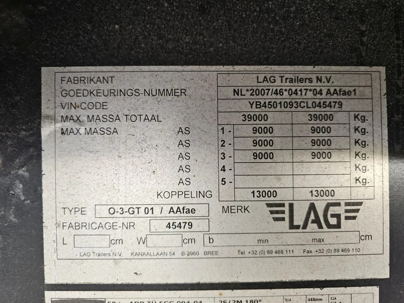 Tentpoolhaagis LAG MEGA - BPW - DRUM: pilt 12