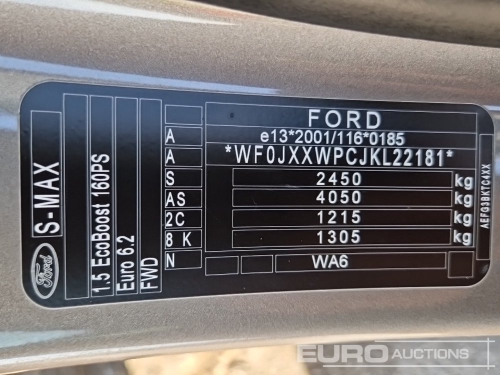 Auto 2019 Ford S-Max: pilt 32