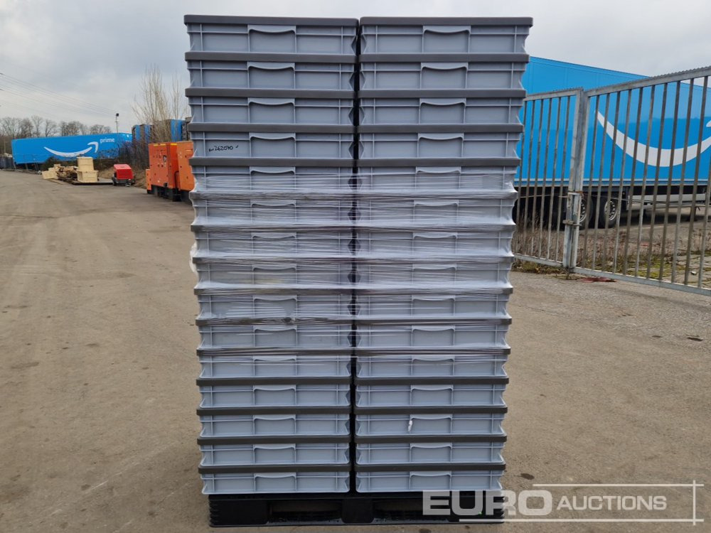 Ehitusseade Unused Pallet of Storage Boxes, 80x60x13cm: pilt 6